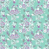 Beautiful watercolor flowers patterns on colorful background. pattern design vector