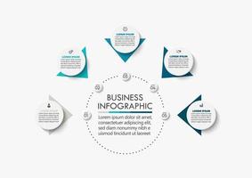 Presentation business infographic template vector