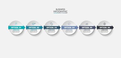 presentación plantilla de infografía empresarial vector