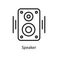 Speaker  Vector Outline Icon Design illustration. Housekeeping Symbol on White background EPS 10 File