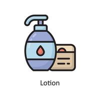 Lotion  Vector Filled Outline Icon Design illustration. Housekeeping Symbol on White background EPS 10 File