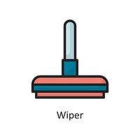 Wiper  Vector Filled Outline Icon Design illustration. Housekeeping Symbol on White background EPS 10 File