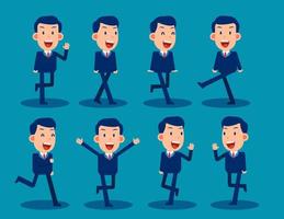 Simple businessman character for use in design. Cute cartoon vector illustration