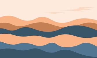 Simple mountain background. vector