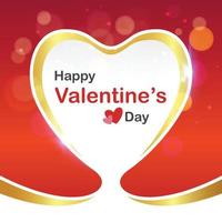 Happy valentine's day card vector