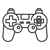 icono de control de gamepad, estilo de contorno vector