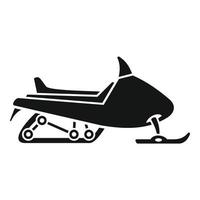 Sport snowmobile icon, simple style vector