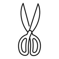 Garden scissors icon, outline style vector