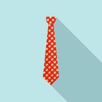 Hipster tie icon, flat style vector