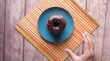 Donuts on plate video