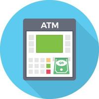 atm vector illustration on a background.Premium quality symbols.vector icons for concept and graphic design.