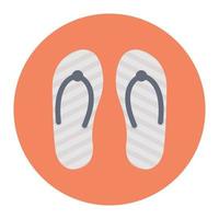 Ilustración de vector de zapatilla en un fondo. Símbolos de calidad premium. Iconos vectoriales para concepto y diseño gráfico.