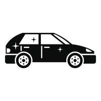 icono de coche limpio, estilo simple vector