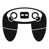 Retro game controller icon, simple style vector