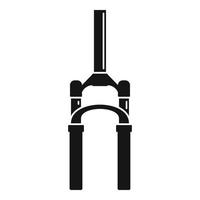 Bicycle fork icon, simple style vector