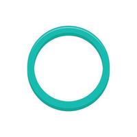 Hormonal ring icon, flat style vector