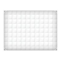Soft mattress icon, realistic style vector