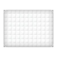 Soft mattress icon, realistic style vector