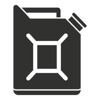 Car fuel canister icon, simple style vector