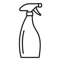 Clean spray bottle icon, outline style vector