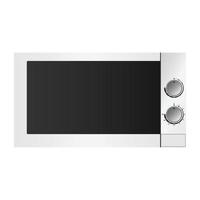 Modern microwave icon, realistic style vector