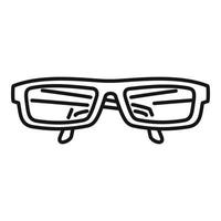 Eye glasses icon, outline style vector