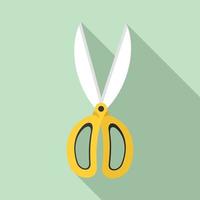 Garden scissors icon, flat style vector