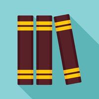 Library book stand icon, flat style vector