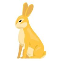 Wild rabbit icon, cartoon style vector