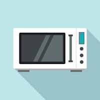 Modern microwave icon, flat style vector