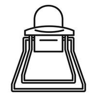 Baby high chair icon, outline style