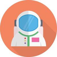 ilustración vectorial de astronauta en un fondo. símbolos de calidad premium. iconos vectoriales para concepto y diseño gráfico. vector