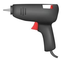 Glue gun icon, realistic style vector