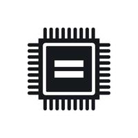 Electronic circuit board icon, simple style vector