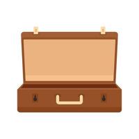 Travel case icon, flat style vector