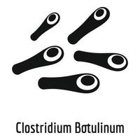 Clostridium botulinum icon, simple style. vector