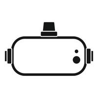 Game goggles icon, simple style vector
