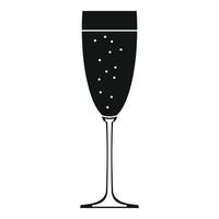 Sparkling champagne icon, simple style vector