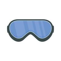 Protect goggles icon, flat style vector