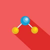 Physics lattice icon, flat style vector