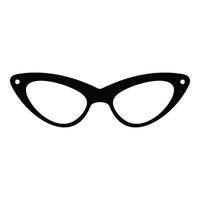 Elegance eyeglasses icon, simple style. vector