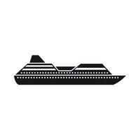 icono de crucero, estilo simple vector