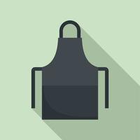 Work apron icon, flat style vector