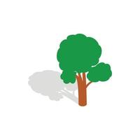 Tree icon, isometric 3d style vector