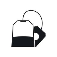 Teabag icon, simple style vector