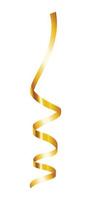 maqueta de cinta serpentina amarilla, estilo realista vector