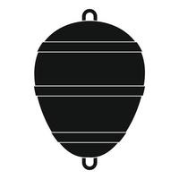 Bobber icon, simple style vector