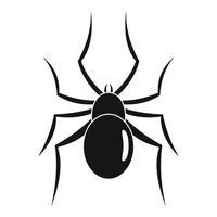 Male mouse spider icon, simple style vector