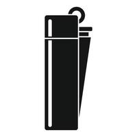 Gasoline cigarette lighter icon, simple style vector