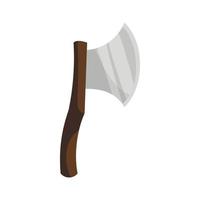 Axe icon, cartoon style vector